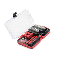 Инструмент для точных работ, набор 43пр. (рукоятка,биты PH,SL,TORX,HEX), пласт. кейс МП-серия