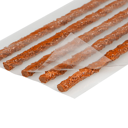 Жгуты для ремонта б/к шин, 4.5*200мм, 50 шт, коричневые, ПВХ подложка, в коробке