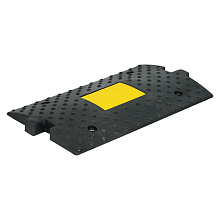 Лежачий полицейский ИДН 300мм(1),средний элемент, со световозвр. резина, черный