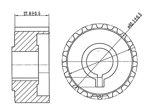 Шкив ГРМ для автомобилей Лада 2112 (дв. 21124) коленвала