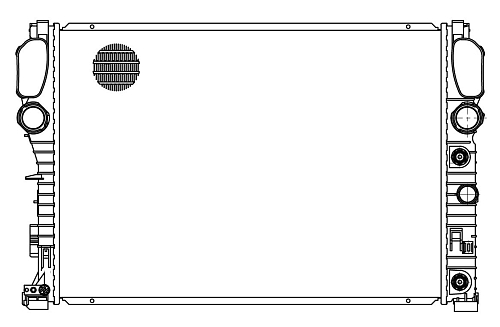 Радиатор охлаждения для автомобилей Mercedes E (W211) (02-) 2.6i/3.0i/3.2i/3.5i