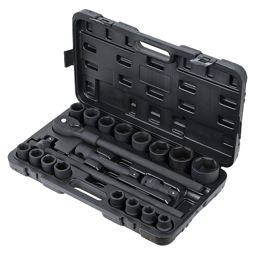 Набор головок ударных 3/4"DR L=56мм, 20пр. (19-50мм) пласт.кейс