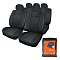 Чехлы для сидений универсальные "MONRO", 11 пред., повыш. комфорт, велюр, черн.