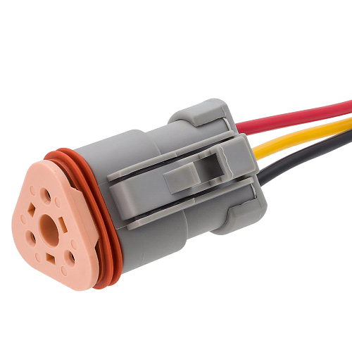 Разъем 3 pin с проводами серии Deutsch DT06-3S для ГАЗ, КАМАЗ, DAF, IVECO, MAN, Scania