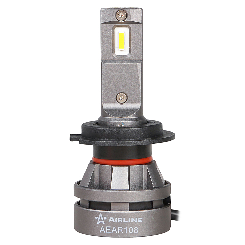 Лампа светодиодная H7 PLUS, 28Вт, 5000Лм (2500Лм x 2), 3000К (Желтый), 12/24В, комплект 2 шт.