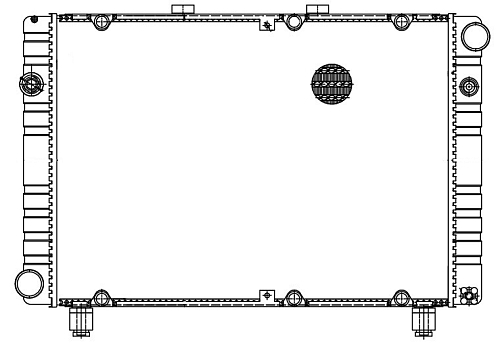 Радиатор охлаждения для а/м ГАЗ 3110 Волга (сборный, 3-х ряд.)