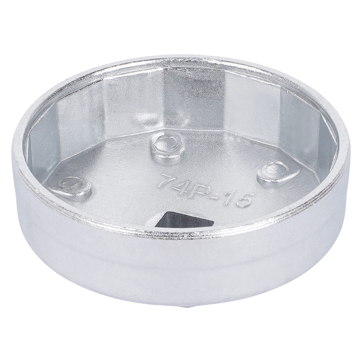 Съемник масляного фильтра "Чашка" 74мм, 15 граней