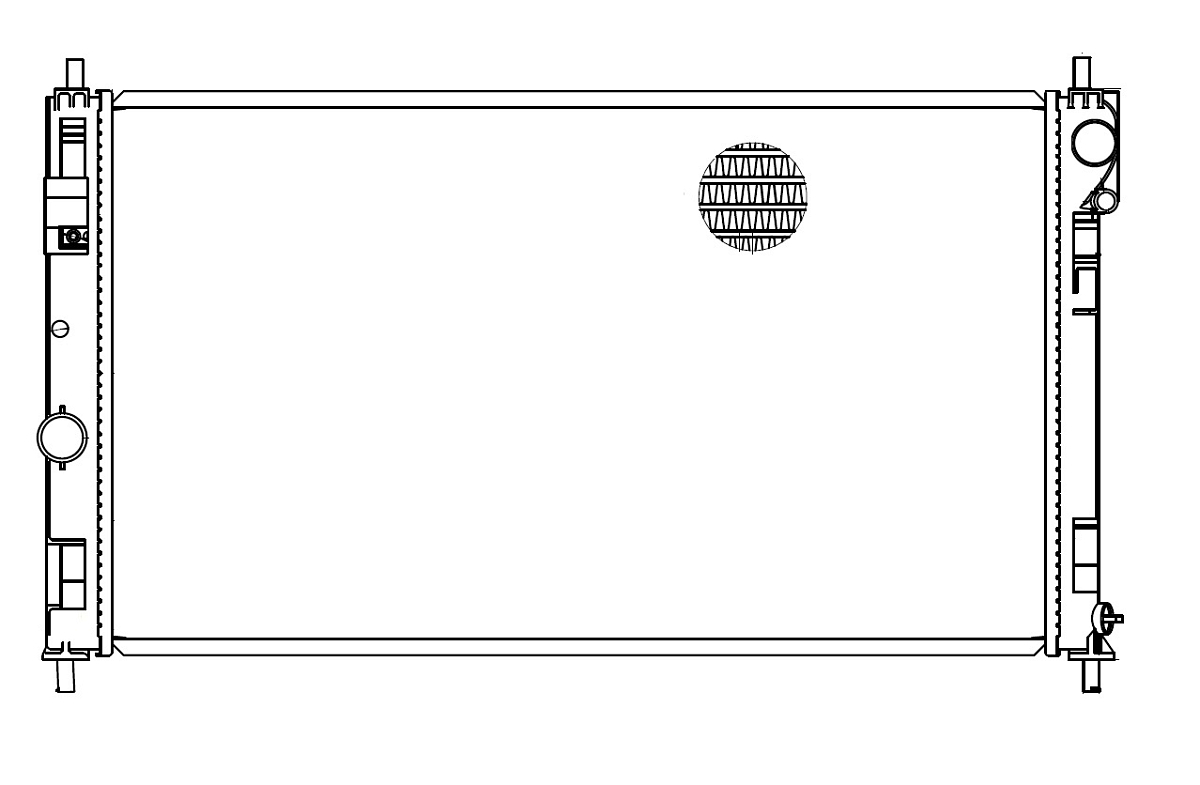 Радиатор охлаждения для а/м Dodge Caliber (06-) 1.8i/2.0i