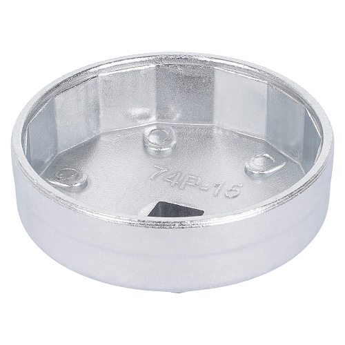 Съемник масляного фильтра "Чашка" 74мм, 15 граней