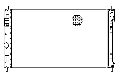 Радиатор охлаждения для а/м Dodge Caliber (06-) 1.8i/2.0i