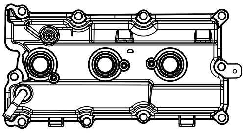 Крышка клапанная для а/м Nissan Teana J31 (03-)/Murano I (Z50) (02-) 2.3i/3.5i (правая)