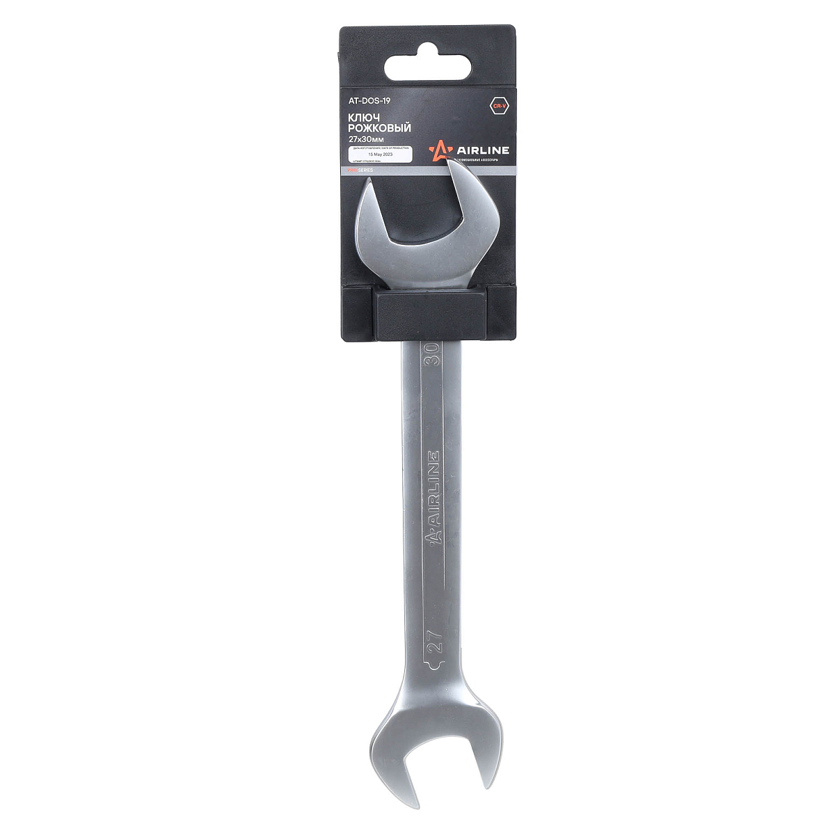 Ключ рожковый 27х30мм PRO, пласт.подвес