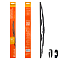 Щетка стеклоочистителя 400 мм (16") каркасная, 2 адаптера