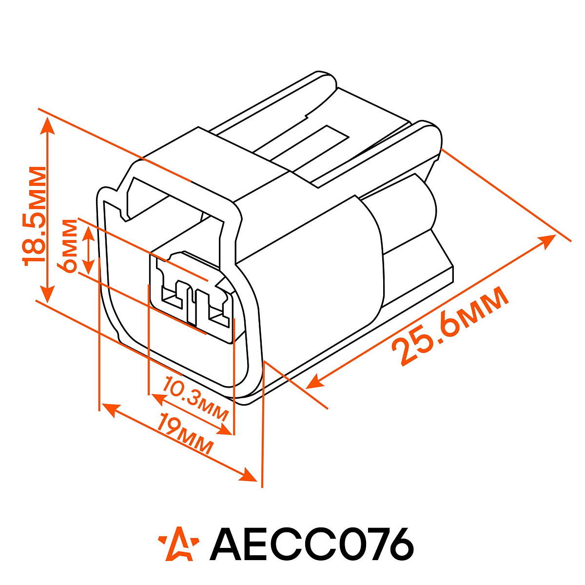 Разъём 2 pin с проводами для катушки зажигания Ford, Mazda, Volvo