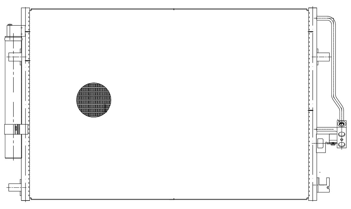 Радиатор кондиционера для автомобилей Mercedes-Benz Sprinter (06-)/Volkswagen Crafter (06-)
