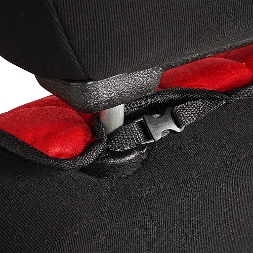 Накидки "Алькантара", передние (2 шт.), красные