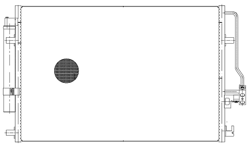 Радиатор кондиционера для автомобилей Mercedes-Benz Sprinter (06-)/Volkswagen Crafter (06-)