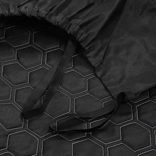 Накидка "Алькантара", задняя (3 предмета), экокожа с перфорацией, бежевая