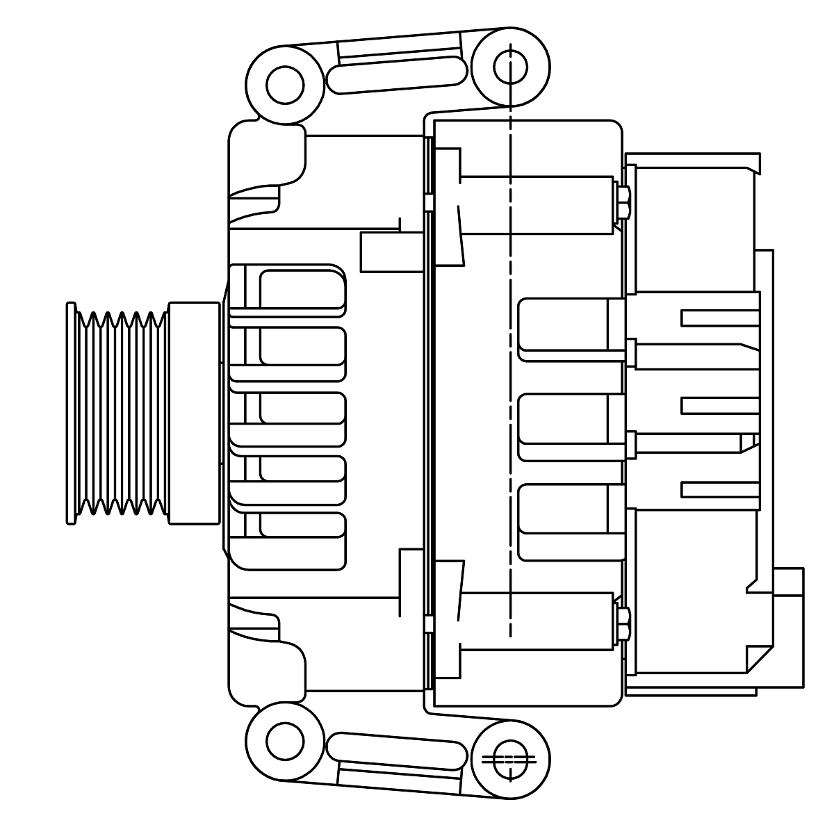 Генератор для автомобилей Mercedes-Benz M W166 (11-)/E W212 (09-) 3.5i 180A