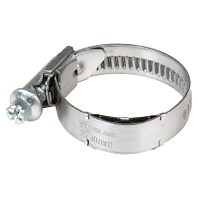 Хомут червячный 25-40/12мм с пружинной вставкой, W2 (нерж.)