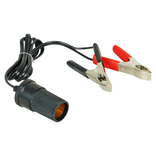 Удлинитель переходник прикуривателя с крокодилами 10А, кабель 100 см