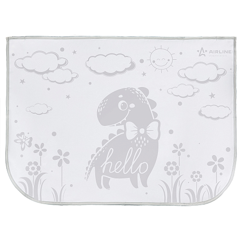 Шторка солнцезащитная 50*70см на боковое стекло, на магнитах, детская, серая