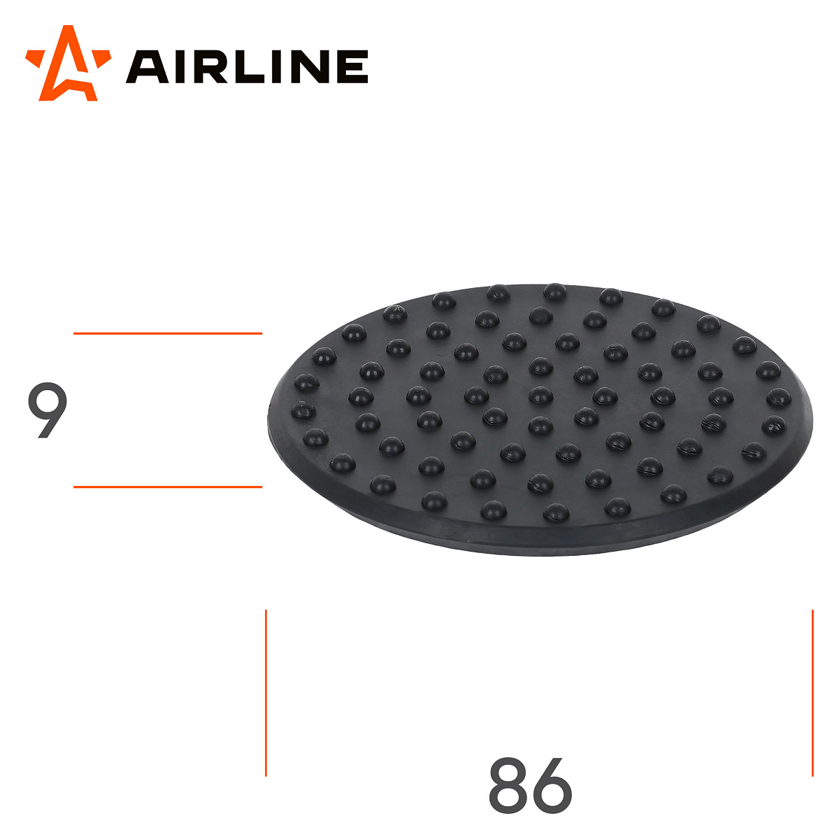 Накладка на домкрат подкатной INDUSTRY D86мм, H9мм
