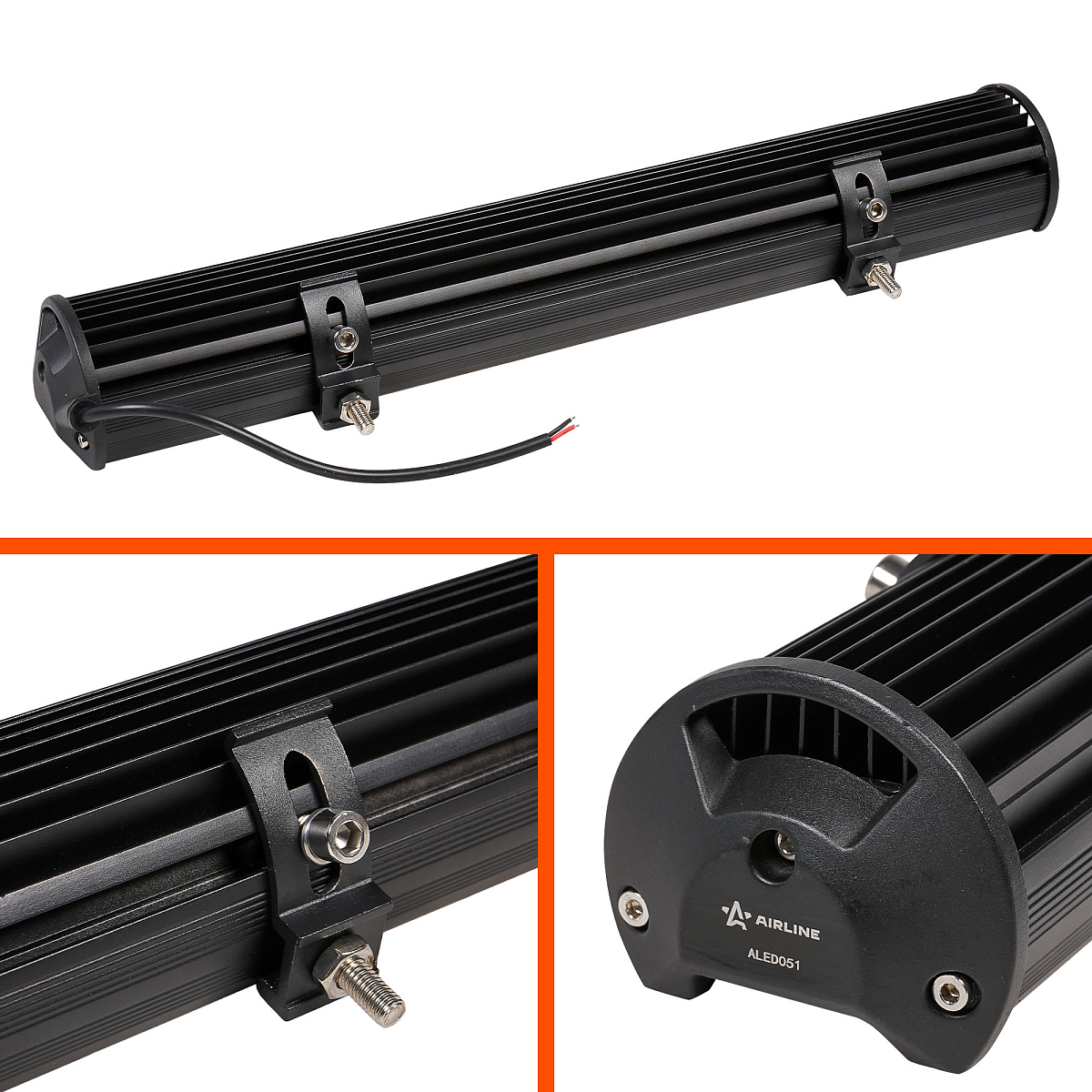 Фара (балка) светодиодная двухрядная, 42LED, комбинированный свет (дальний + ближний), 126Вт, 505х78х65мм, 12/24В