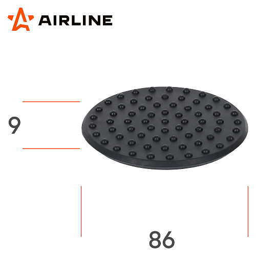 Накладка на домкрат подкатной INDUSTRY D86мм, H9мм