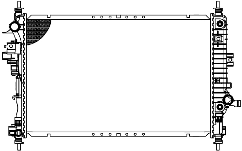 Радиатор охлаждения для а/м Chevrolet Malibu (15-) 1.5T CVT