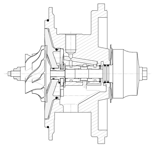 Картридж турбокомпрессора для а/м Ford Transit (11-) 2.2D Е-5 (тип GTB1749V)
