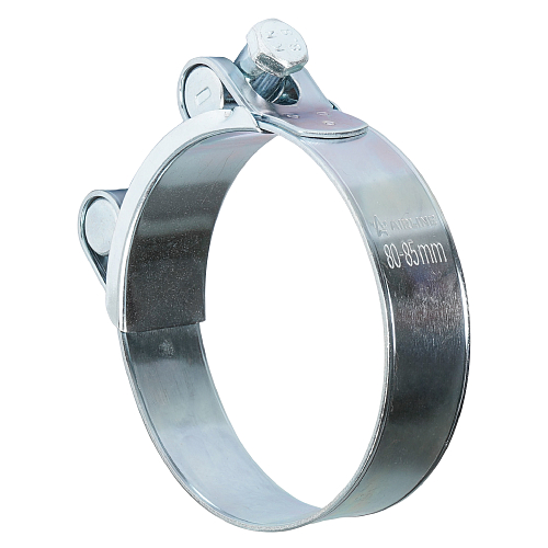 Хомут силовой 80-85/24мм, шарнирный, W1(оцинк.)