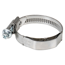 Хомут червячный 35-50/12мм с пружинной вставкой, W2 (нерж.)