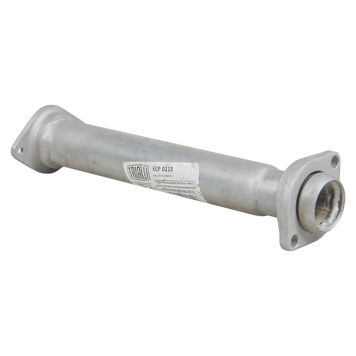 Труба переходная (вставка вместо катализатора) для автомобилей Лада 2110 d=51 (алюминизированная сталь)