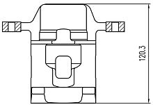 Суппорт тормозной для автомобилей SsangYong Kyron (05-)/Actyon (05-)/Rexton (02-)/(06-)/(12-) задний правый d=43мм