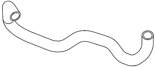 Патрубок охл. для а/м Daewoo Matiz (01-)/Chevrolet Spark (05-) 1.0i MT нижн. (EPDM,1шт.)