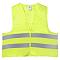 Жилет со световозвращающими полосами, взрослый, р. XL (65*65 см), желтый