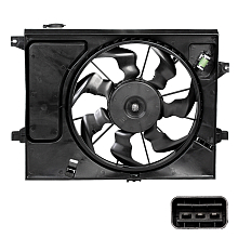 Электровентилятор охлаждения для автомобилей KIA Soul II (14-) 1.6i/2.0i (с кожухом)