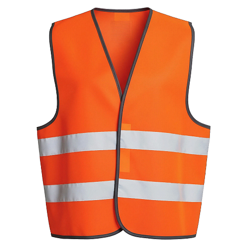 Жилет со световозвращающими полосами, взрослый, р. XL (65*65 см), оранжевый