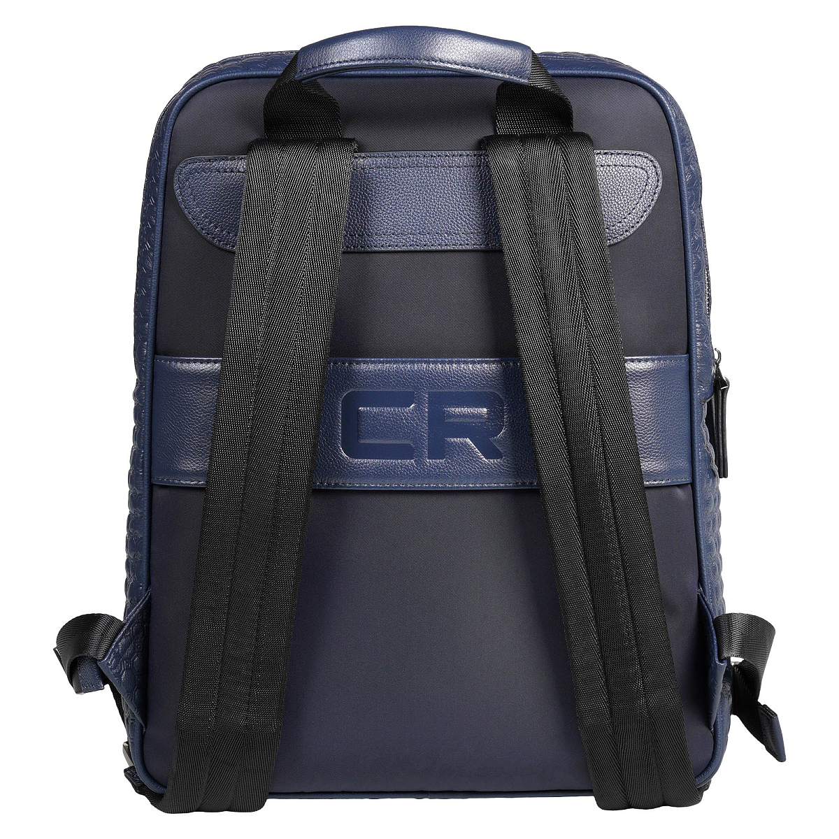 Рюкзак кожаный синий CR