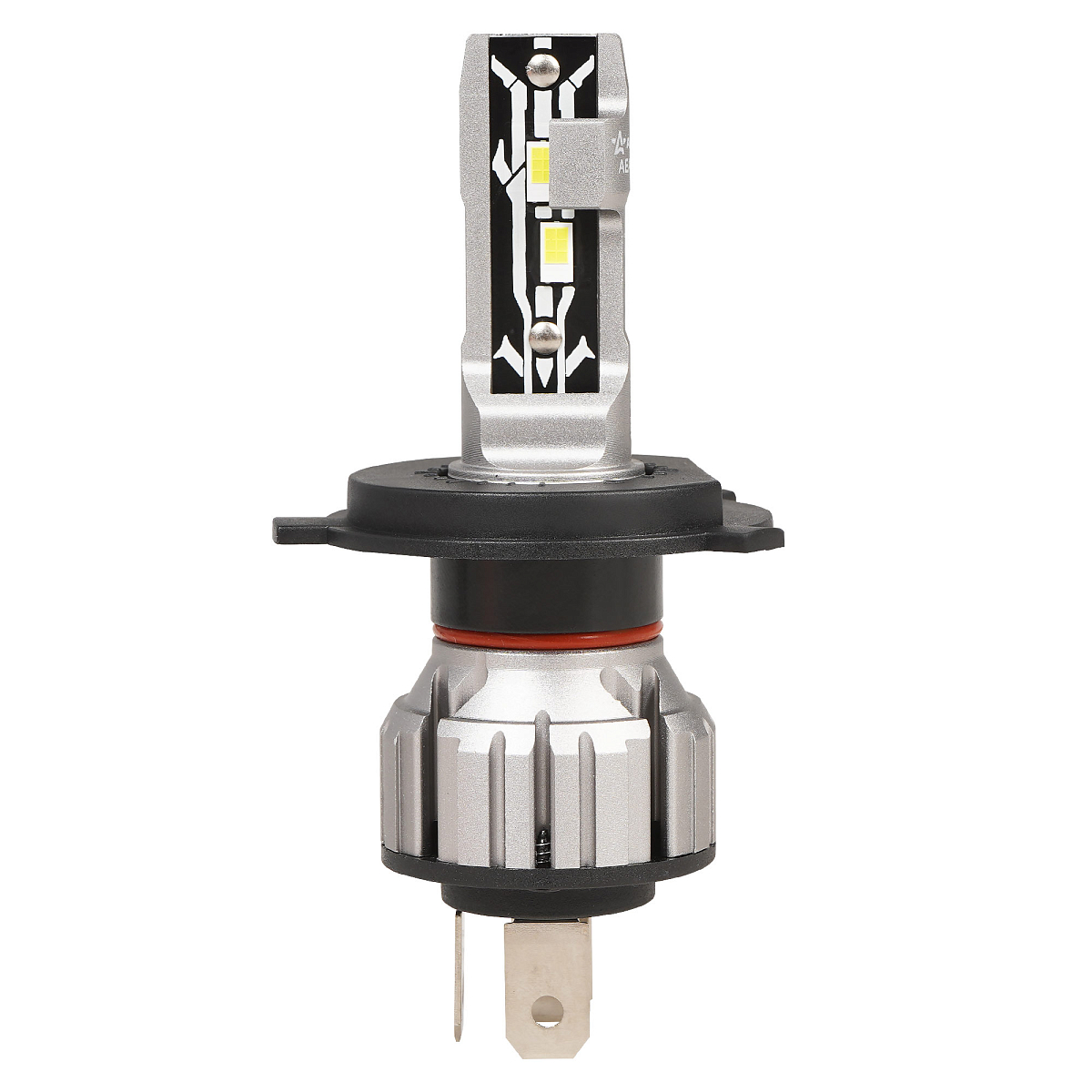 Лампа светодиодная H4 STANDARD, 17Вт, 4000Лм (2000Лм x 2), 6000К (Белый), 12В, комплект 2 шт. МП-серия