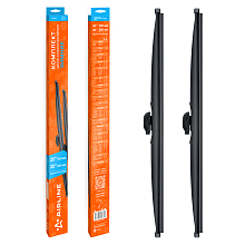 Щетки стеклоочистителя комплект 500/500мм (20"/20") зимние с креплением "Крючок 9x3, 9x4 мм", 2 штуки