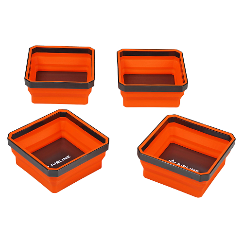 Лоток магнитный силиконовый складной для крепежа 115х115х50мм, набор 4пр.