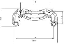 Скоба тормозного суппорта для автомобилей SsangYong Actyon II (10-)/Korando C (10-) передняя