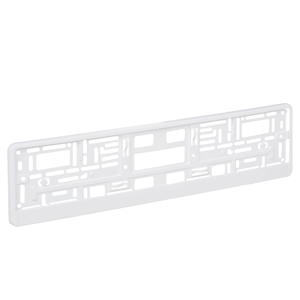 Рамка под номерной знак "Белая", с планкой