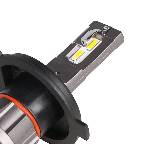 Лампa светодиодная H4 PLUS, 28Вт, 12/24В, 5000Лм (2500Лм x 2), 3000К (Желтый), комплект 2 шт.