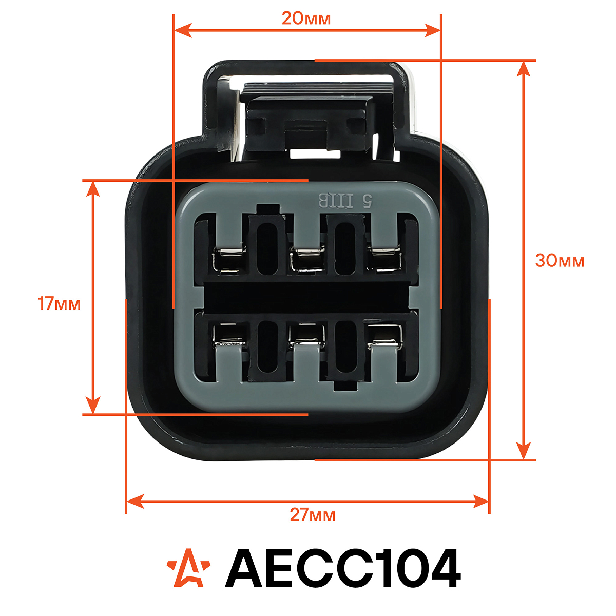 Разъем 6 pin с проводами для блока фар Chevrolet, Daewoo, Geely, KIA, Hyundai