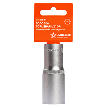 Головка торцевая 1/2"DR шестигранная 22мм, L=78мм пласт.подвес