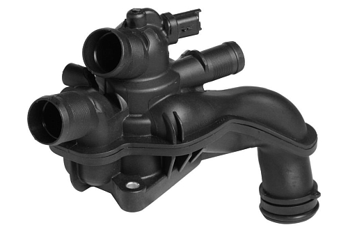 Термостат для автомобилей Peugeot 308 (07-)/Citroen C4 (08-) 1.6i MT (рифленые патрубки и два датчика)