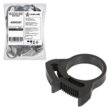 Хомут 20-24/7 мм, силовой зубчатый замок, пластик (ПА66) черный